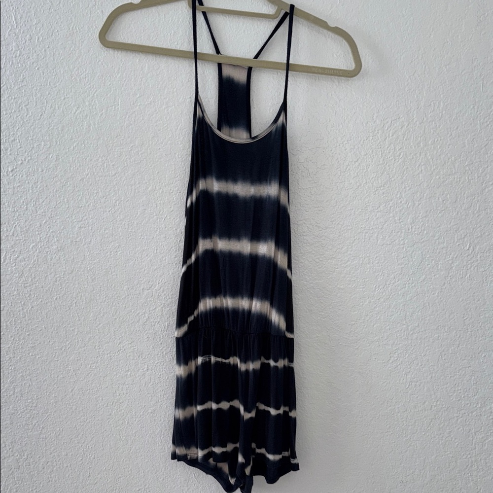 Stylish Black and White Jumpsuit